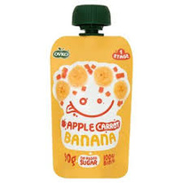 Bio kapsička 90g jablko,karotka, banán 